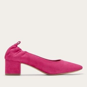 Everlane The Day Heel - Pink Suede, 10, NWOT